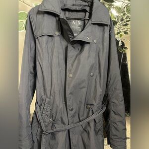 Armani exchange trenchcoat waterproof